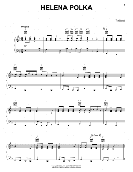 page one of Helena Polka (Piano Solo)
