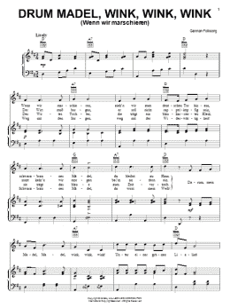 page one of Drum Madel Wink, Wink, Wink (Piano, Vocal & Guitar Chords (Right-Hand Melody))