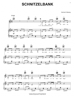 page one of Schnitzelbank (Piano, Vocal & Guitar Chords (Right-Hand Melody))