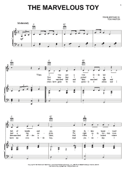 page one of The Marvelous Toy (Piano, Vocal & Guitar Chords (Right-Hand Melody))