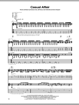 page one of Casual Affair (Guitar Tab)