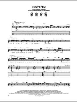 page one of Can't Not (Guitar Tab)