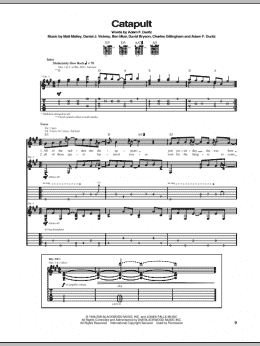 page one of Catapult (Guitar Tab)