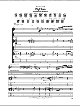 page one of Byblos (Guitar Tab)