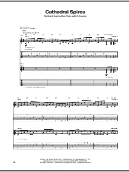 page one of Cathedral Spires (Guitar Tab)
