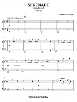 page one of Serenade (Standchen) (Piano Duet)