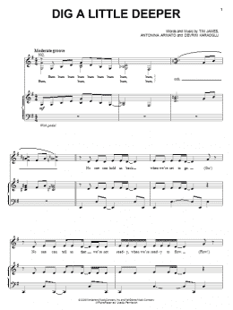 page one of Dig A Little Deeper (Piano, Vocal & Guitar Chords (Right-Hand Melody))