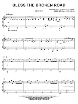 page one of Bless The Broken Road (Piano Duet)