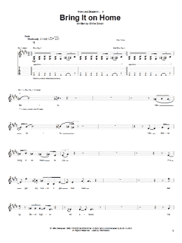 page one of Bring It On Home (Guitar Tab)