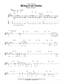 page one of Bring It On Home (Guitar Tab)