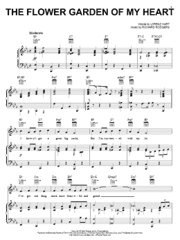 page one of The Flower Garden Of My Heart (Piano, Vocal & Guitar Chords (Right-Hand Melody))