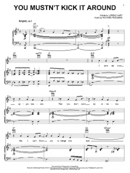 page one of You Mustn't Kick It Around (Piano, Vocal & Guitar Chords (Right-Hand Melody))