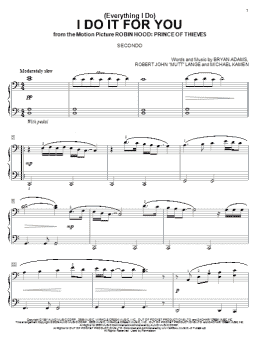 page one of (Everything I Do) I Do It For You (Piano Duet)
