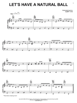 page one of Let's Have A Natural Ball (Piano, Vocal & Guitar Chords (Right-Hand Melody))