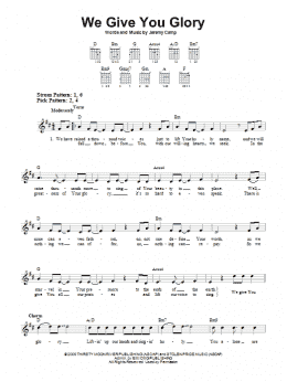 page one of We Give You Glory (Easy Guitar)