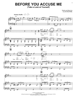 page one of Before You Accuse Me (Take A Look At Yourself) (Piano, Vocal & Guitar Chords (Right-Hand Melody))