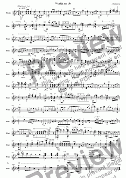 page one of Waltz in B flat