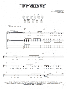 page one of If It Kills Me (Guitar Tab)