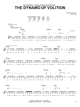 page one of The Dynamo Of Volition (Guitar Tab)