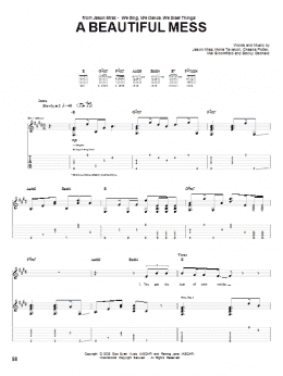 page one of A Beautiful Mess (Guitar Tab)