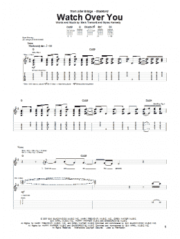 page one of Watch Over You (Guitar Tab)