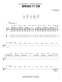 page one of Bring It On (Guitar Tab)
