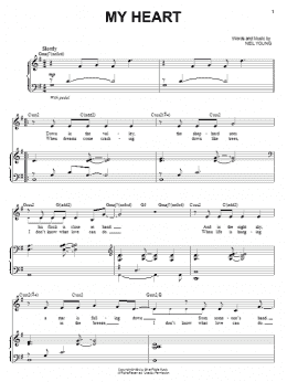page one of My Heart (Piano & Vocal)