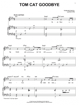 page one of Tom Cat Goodbye (Piano & Vocal)