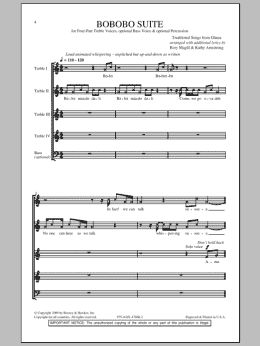 page one of Bobobo (4-Part Choir)