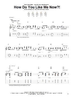 page one of How Do You Like Me Now?! (Guitar Tab)