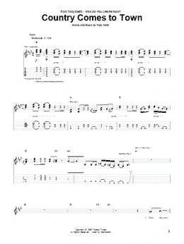 page one of Country Comes To Town (Guitar Tab)