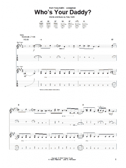 page one of Who's Your Daddy? (Guitar Tab)