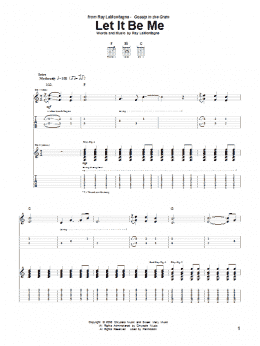 page one of Let It Be Me (Guitar Tab)