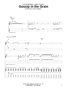 page one of Gossip In The Grain (Guitar Tab)