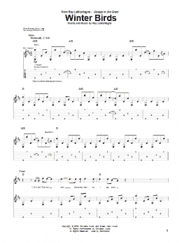 page one of Winter Birds (Guitar Tab)
