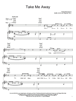 page one of Take Me Away (Piano, Vocal & Guitar Chords (Right-Hand Melody))