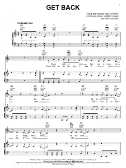 page one of Get Back (Piano, Vocal & Guitar Chords (Right-Hand Melody))