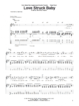 page one of Love Struck Baby (Guitar Tab)