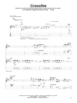 page one of Crossfire (Guitar Tab)