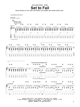 page one of Set To Fail (Guitar Tab)