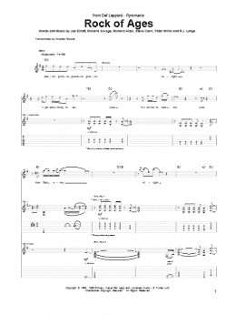 page one of Rock Of Ages (Guitar Tab)