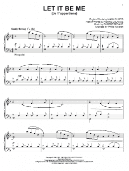 page one of Let It Be Me (Je T'appartiens) (arr. Phillip Keveren) (Piano Solo)