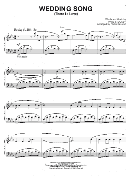 page one of Wedding Song (There Is Love) (arr. Phillip Keveren) (Piano Solo)
