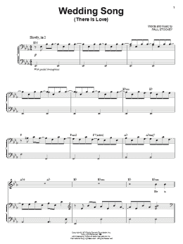 page one of Wedding Song (There Is Love) (Piano & Vocal)