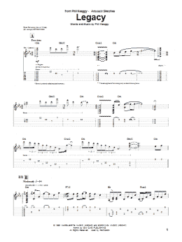 page one of Legacy (Guitar Tab)