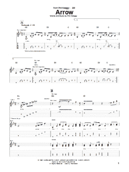 page one of Arrow (Guitar Tab)
