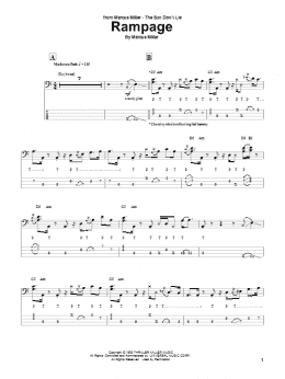 page one of Rampage (Bass Guitar Tab)