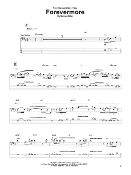 page one of Forevermore (Bass Guitar Tab)
