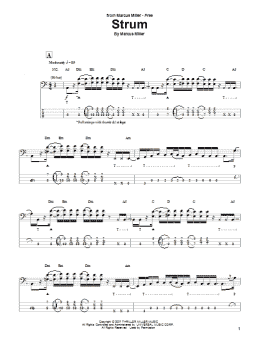 page one of Strum (Bass Guitar Tab)