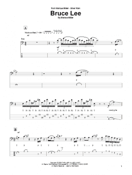 page one of Bruce Lee (Bass Guitar Tab)